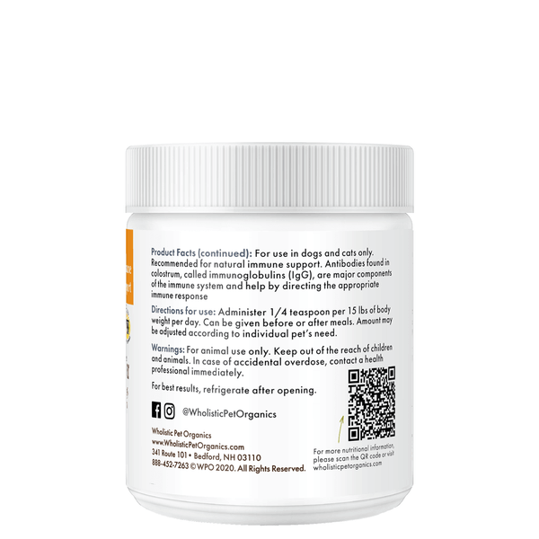 Wholistic Colostrum Powder™ 3 OZ - Healthymouth Canada