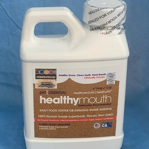 Healthymouth Additif pour l'eau canine 237 ml de beurre de cacahuète